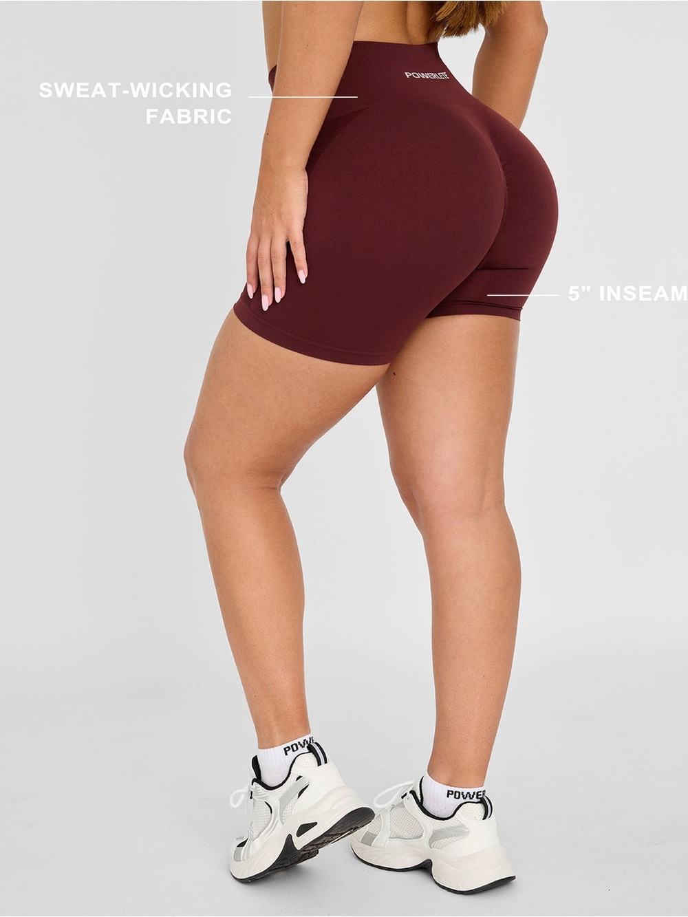 Powerlete Evolve Seamless Shorts - Burgundy